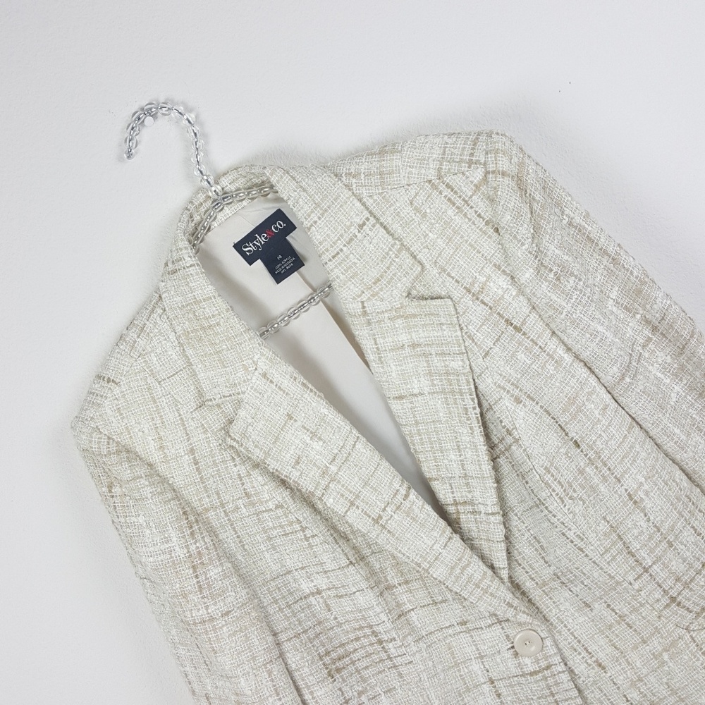 NWT Style & Co Tweed Fitted Blazer